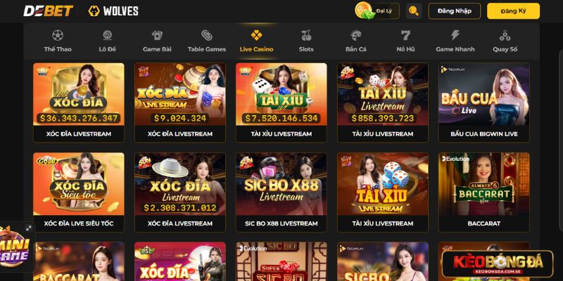 DEBET được biết đến là một cổng game uy tín trên thị trường cá cược trực tuyến Việt Nam