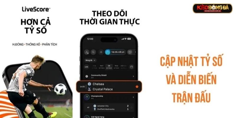 LiveScore cập nhật tỷ số thần tốc LiveScore cập nhật tỷ số thần tốc
