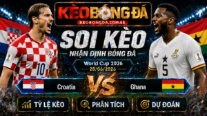 Đội hình dự kiến trước trận  Croatia và Ghana