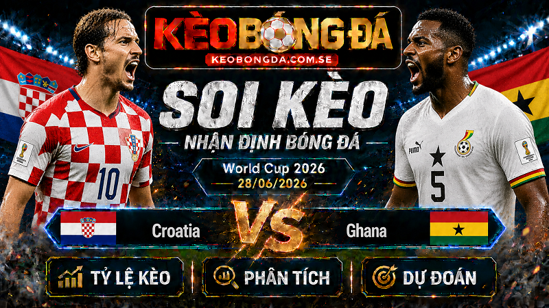 Đội hình dự kiến trước trận  Croatia và Ghana