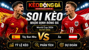 Đội hình dự kiến trước trận  Tây Ban Nha và Áo