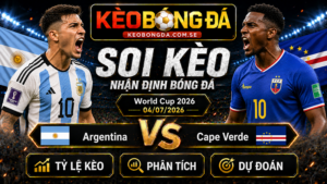Đội hình dự kiến trước trận  Argentina và Cape Verde