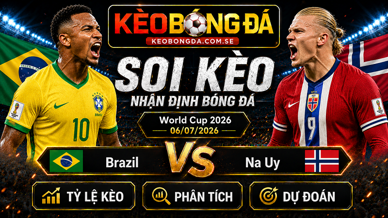 Đội hình dự kiến trước trận  Brazil và Na Uy