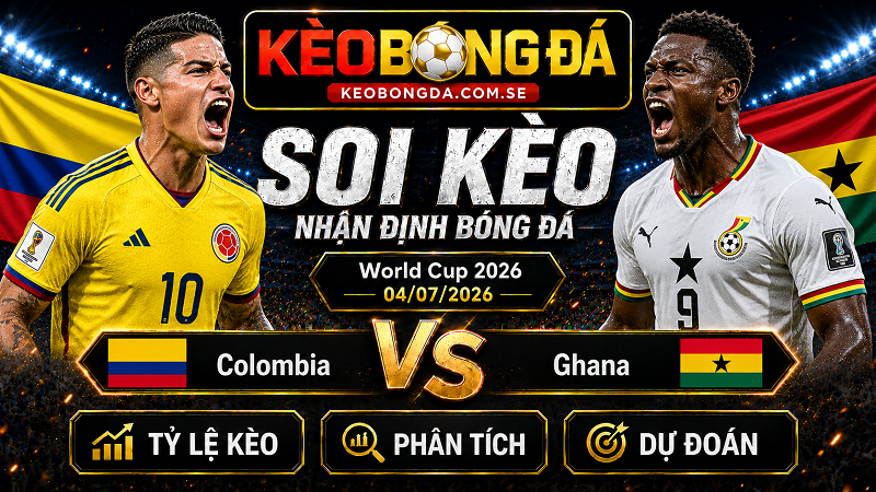 Đội hình dự kiến trước trận  Colombia và Ghana
